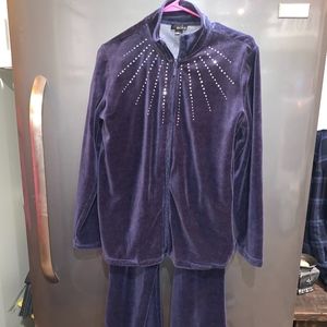 2 piece velour outfit